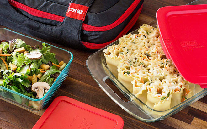 Pyrex Portable Easy Grab Double Decker Food Storage Set ONLY $29.99 (Reg $80)