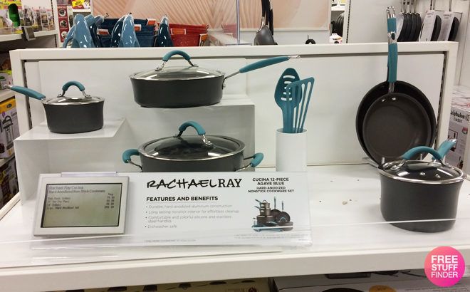 Rachael Ray 12-Pc Cookware Set Only $73.99 + $30 Kohl’s Cash & $5 Rewards (Reg $270)