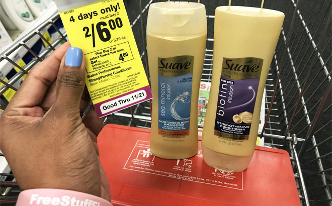 FREE TWO Suave Hair Care at CVS + $1 Moneymaker (HURRY - Today ONLY!)