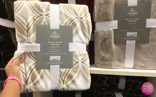 Velvet Plush Throws Starting at ONLY $8.99 at JCPenney (Reg $27) - Black Friday Price!