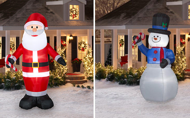Airblown Inflatables Jumbo Santa or Snowman ONLY $29 (Regularly $70)