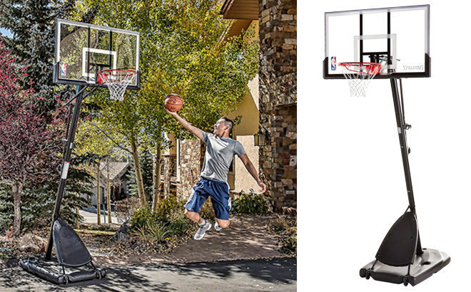 Spalding 54-Inch Portable Basketball Hoop ONLY $184.99 (Reg $240) + FREE Shipping