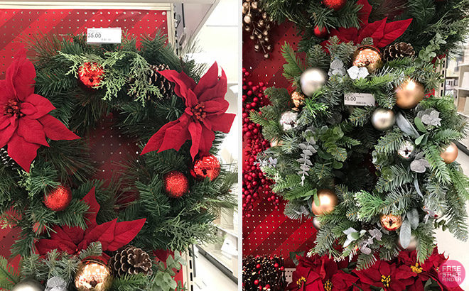 GIVEAWAY! One Reader Wins Holiday Wreath from Target ($50 Value) 72-Hr Giveaway!