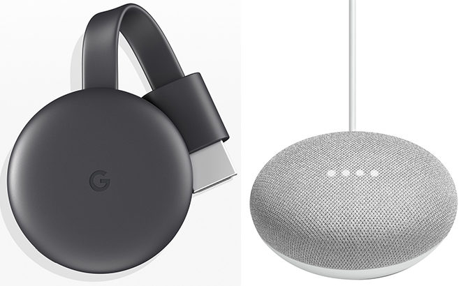 Google Home Mini, Chromecast & WeMo Smart Plug ONLY $43.99 + FREE Shipping