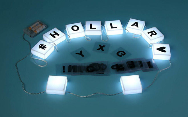 Alphabet Letter LED Lights for JUST $5 at Hollar (Reg $10) - SO Cute!