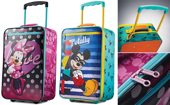 Disney Mickey & Minnie American Tourister Luggage JUST $27.99 (Reg $90)