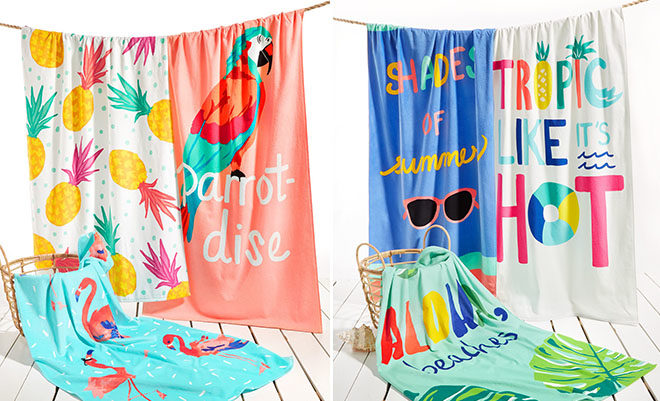 Beach Towels JUST $10.49 (Reg $42) - Lacoste, Tommy Hilfiger, Martha Stewart!