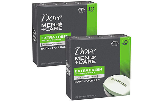 Dove Men+Care Bars 20-Pack JUST $13.90 + FREE Shipping – 70¢ per Bar!