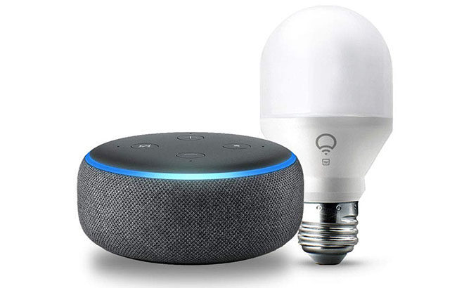 Echo Dot 3rd Generation & Wi-Fi Smart Bulb JUST $34.99 + FREE Shipping (Reg $75)