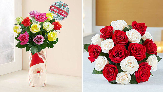 50% Off Holiday Flowers & Gifts + FREE Shipping (Roses, Tulips, Lilies) - Today Only!