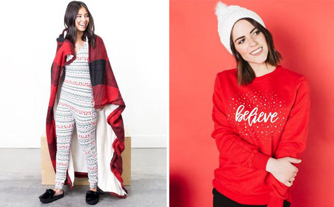 40% Off Holiday Sweatshirts, Joggers, Leggings & Pajamas + FREE Shipping