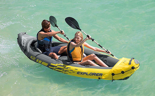 Intex Explorer 2-Person Inflatable Kayak for Only $51.99 + FREE Shipping (Reg $147)