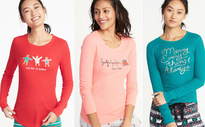 Old Navy Women's Holiday Thermal Knit Top for Just $5 + FREE Shipping (Reg $15)