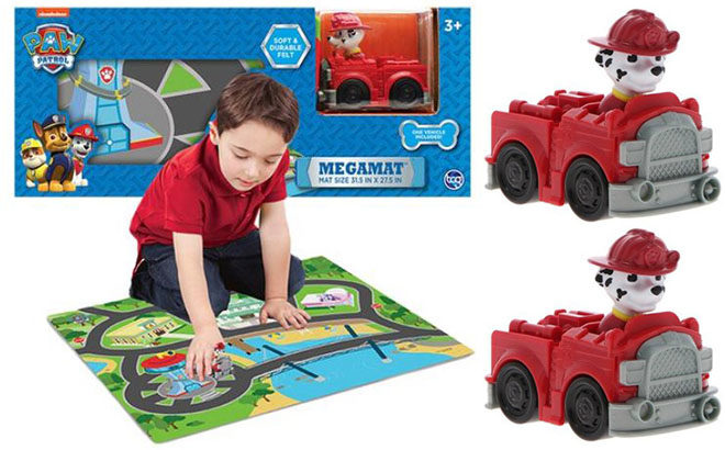 Paw Patrol Mega Floor Mat with Vehicle for ONLY $5 at Hollar - Today Only!