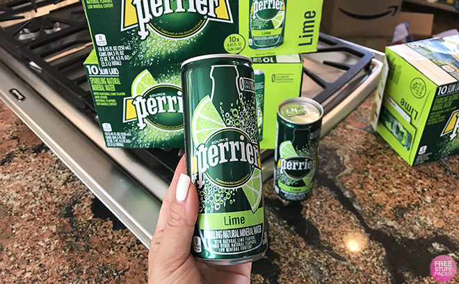 Perrier Slim Cans 30-Pack JUST $11.23 (Reg $14.97) + FREE Shipping - Only 37¢ Each!