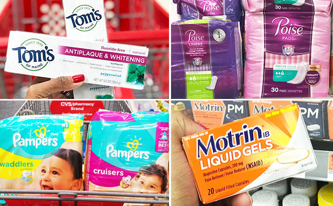 Today's Best 5 Deals: FREE Makeup, Poise Pads, $3 Pampers Diapers, & 57¢ Toothpaste