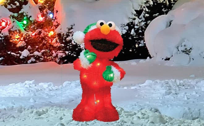 Sesame Street Elmo 18-Inch Pre-Lit Statue JUST $19.99 (Reg $40) + FREE Shipping