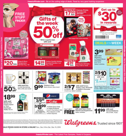 *HOT* Walgreens Ad Preview (Week 12/9 – 12/15)