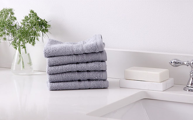 Martha Stewart 6-Piece Cotton Washcloth Set for ONLY $2.99 at Macy's