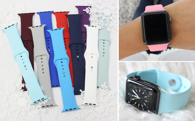 Apple Watch Silicone Band for JUST $6.99 + FREE Shipping (21 Colors) - Today Only!