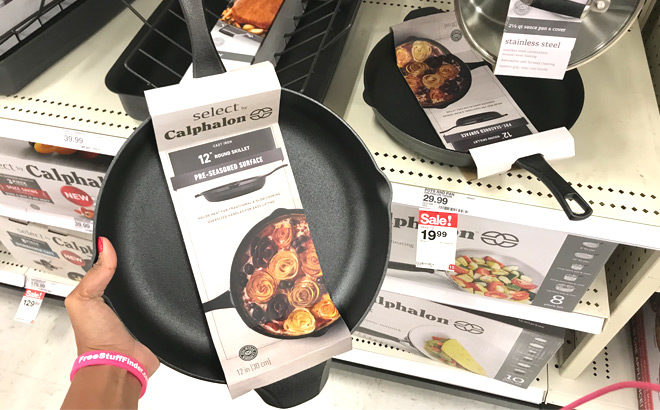 Calphalon 12-Inch Pre-Seasoned Skillet for ONLY $14.99 + FREE Shipping (Reg $30)