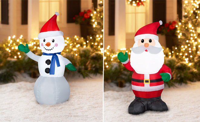 Holiday Airblown Inflatables Waving Snowman for JUST $9.99 (Regularly $15)