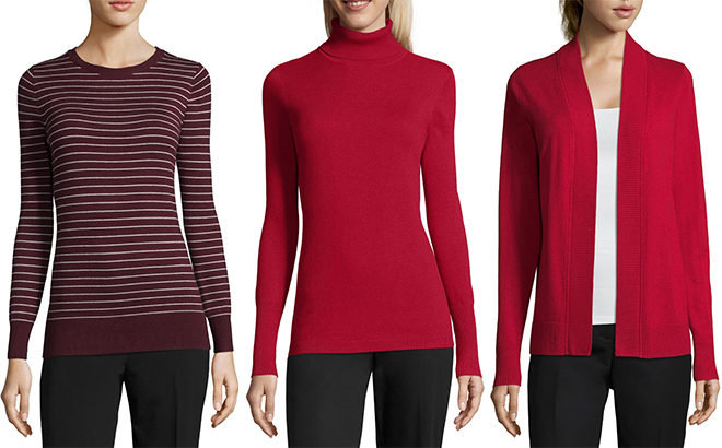 JCPenney: Buy 1 Get 2 FREE Women’s Sweaters & Cardigans - Starting at $10!