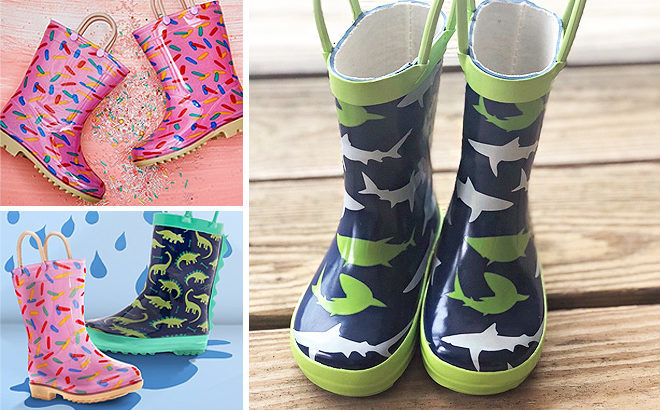 Kids Rain Boots JUST $7.99 (Regularly $50) at Zulily - So Many Cute Styles (Today ONLY!)