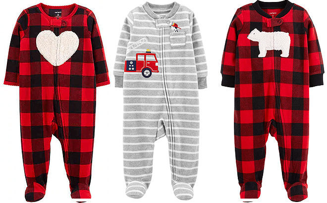 Carter's Fleece Sleep & Plays, Starting at ONLY $5.40 at Kohl's (Regularly $18)