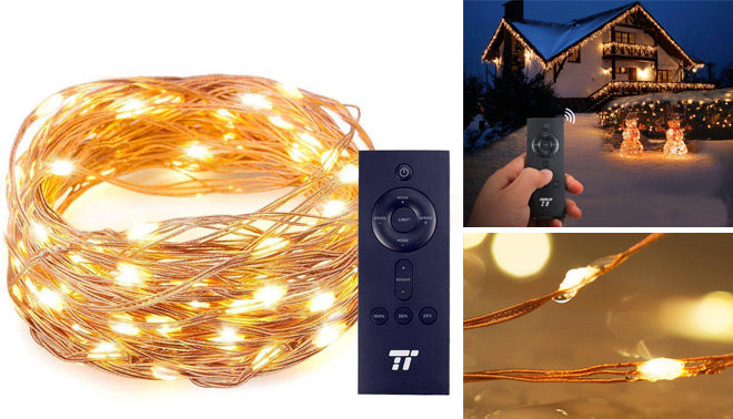 100 LED String Lights with Remote Control ONLY $5.99 + FREE Shipping (Reg $13)