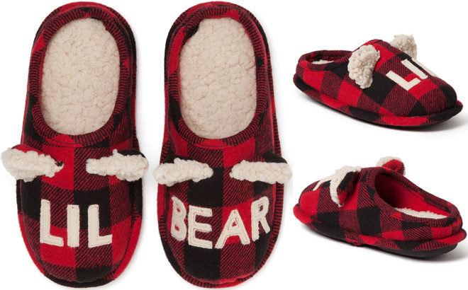 CUTE! Kids' Dearfoams Lil Bear Slippers for ONLY $9.80 + FREE Shipping (Reg $20)