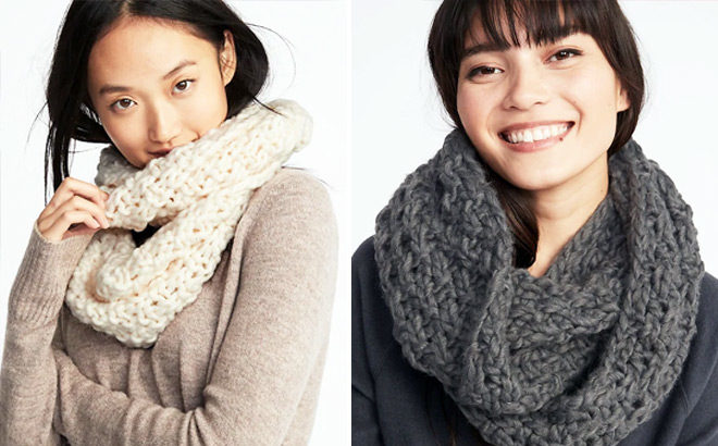 Textured Chunky Infinity Scarfs ONLY $5 + FREE Shipping (Reg $17) at Old Navy