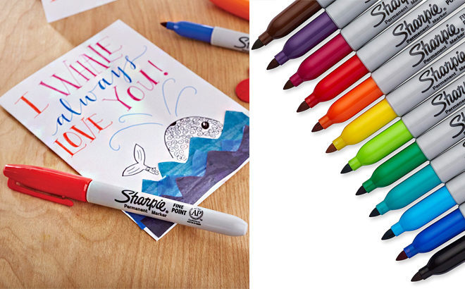 Sharpie Permanent Markers 24-Count Just $8 (Reg $24) + FREE Shipping - Great Reviews!