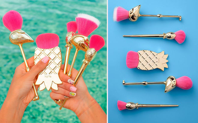 Tarte 5-Pc Let's Flamingle Brush Set Just $19 ($136 Value) + FREE Shipping - Today Only!