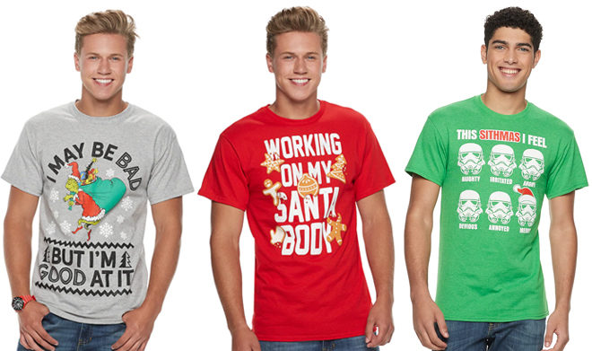 Men’s Ugly Christmas Tees From JUST $4.31 Each (Reg $14) at Kohl’s - Last Day!