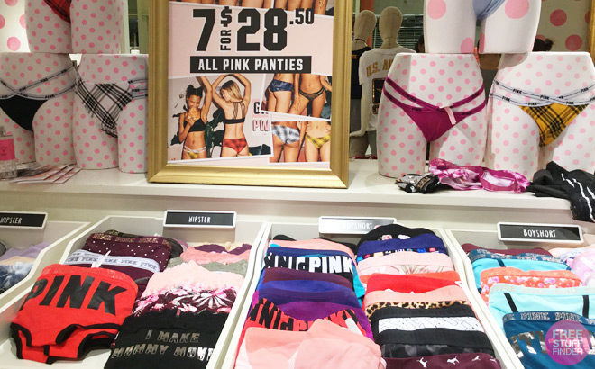 Victoria’s Secret: 7 for $28.50 PINK Panties + Wear Everywhere Bras ONLY $19.95 (Reg $35)