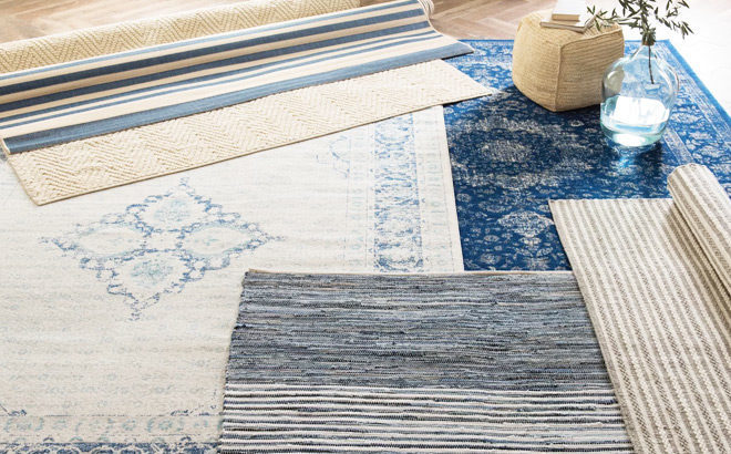 Blue & Gray Area Rugs Sale Up to 70% Off (Starting at ONLY $18) – SO Many Styles!