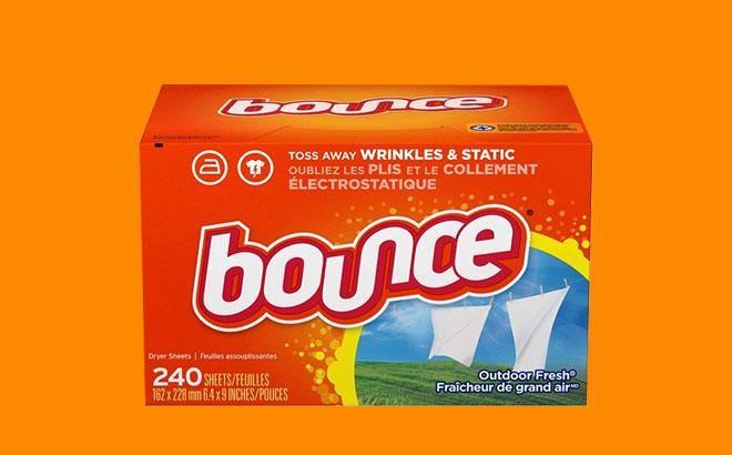 Bounce Fabric Softener & Dryer Sheets 240-Count ONLY $6.96