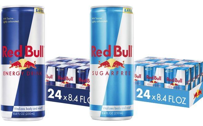 Red Bull Energy Drink 24-Pack ONLY $24 (Reg $32) at Amazon - Just $1 per Can!