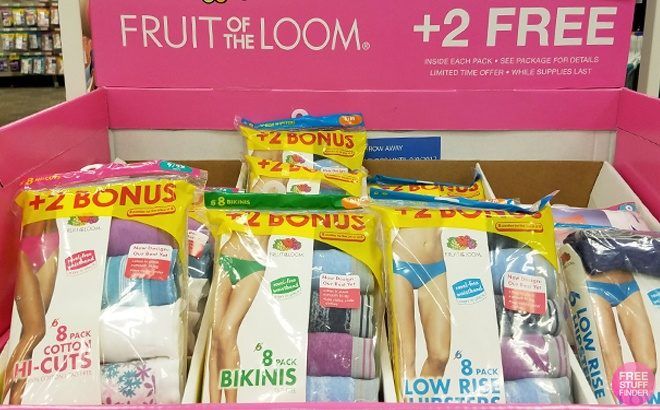 Women's Fruit of the Loom Underwear Starting at ONLY $1.99 Per Pair at Kohl's