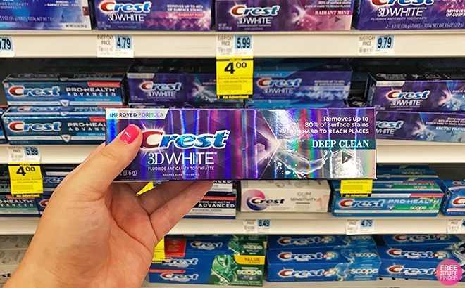 FREE Crest 3D White or ProHealth Toothpaste at Rite Aid