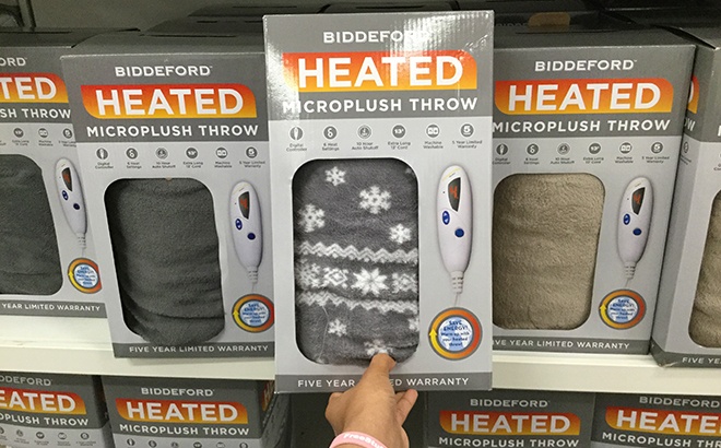 Biddeford Heated Microplush Throws for JUST $33.99 at JCPenney (Reg $80)