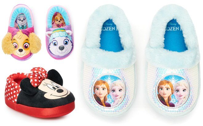 Kids Character Slippers From JUST $4.79 (Minnie Mouse, Paw Patrol) - Today Only!