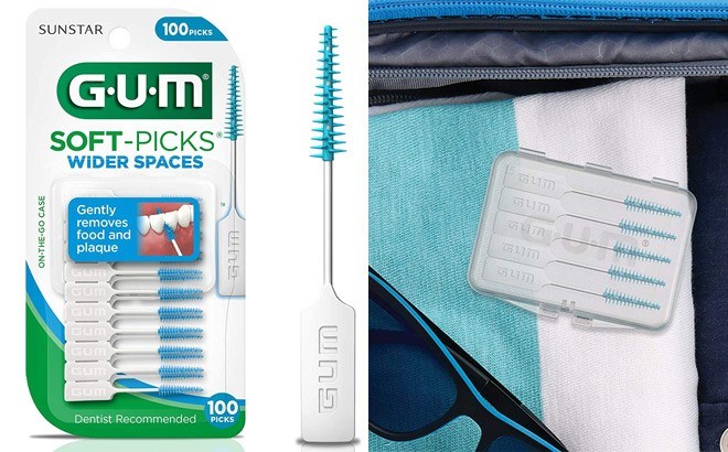 GUM Soft-Picks Wider Spaces Dental Picks 100-Count ONLY $3 at Amazon (Reg $6)