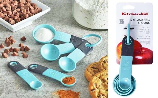 KitchenAid 5-Piece Set Classic Measuring Spoons for ONLY $3.97 at Amazon