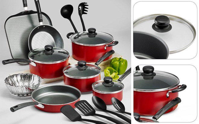 Tramontina 18-Piece Non-Stick Cookware Set ONLY $39.97 + FREE Shipping at Walmart