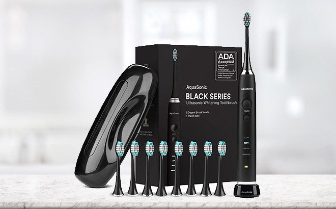 AquaSonic Electric Toothbrush Kit $25 Shipped