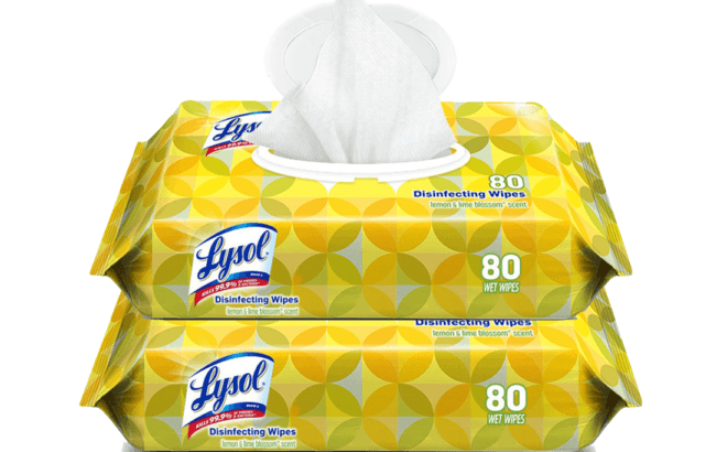 2 FREE Lysol Wipes