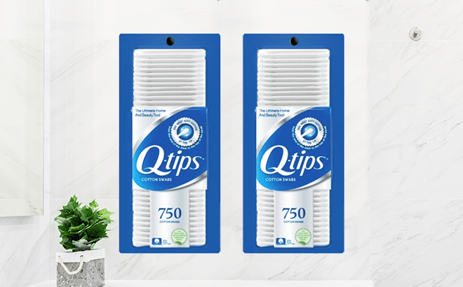 4 Q-Tips Cotton Swabs 750-Count $3.74 Each!