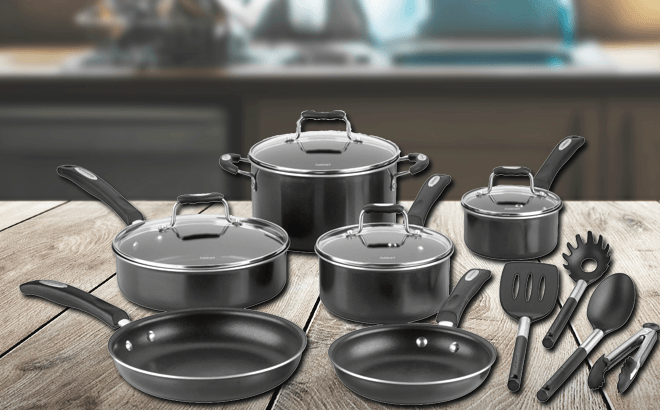 Cuisinart 14-Piece Cookware Set $64 Shipped